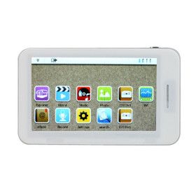 5 polegadas touchscreen mp4 player (4GB, branco / preto)