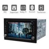 DVD Player Automotivo 6.2 polegadas Bluetooth TV RDS